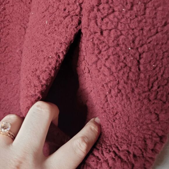 Calia By Carrie Underwood Sherpa Vest Burgundy XS - Picture 5 of 9